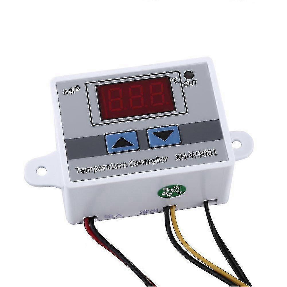 Thermostat numérique à LED 12 V avec interrupteur de commande N