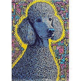 Standard Poodle Street Pop Art Jigsaw Puzzle - Colorful Urban Style Artwork Puzzles SQZ469