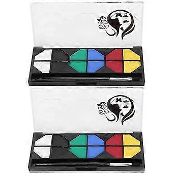 2 Set Face Paint Kit 6 Colors Pigment Drawing Paints Water Based Body Painting Tools