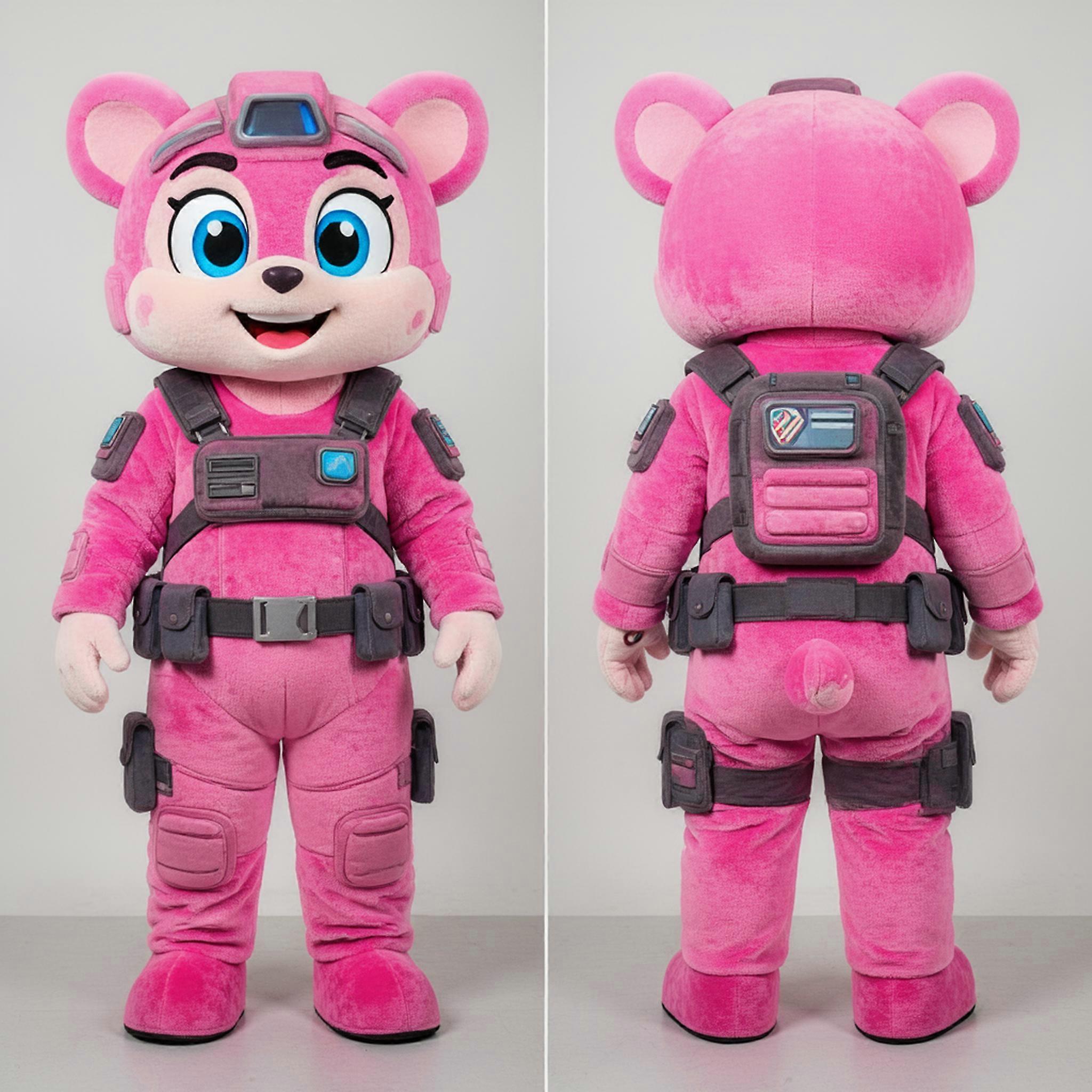 MASTICOT Pink Cartoon Bootcut Para Commando Mascot
