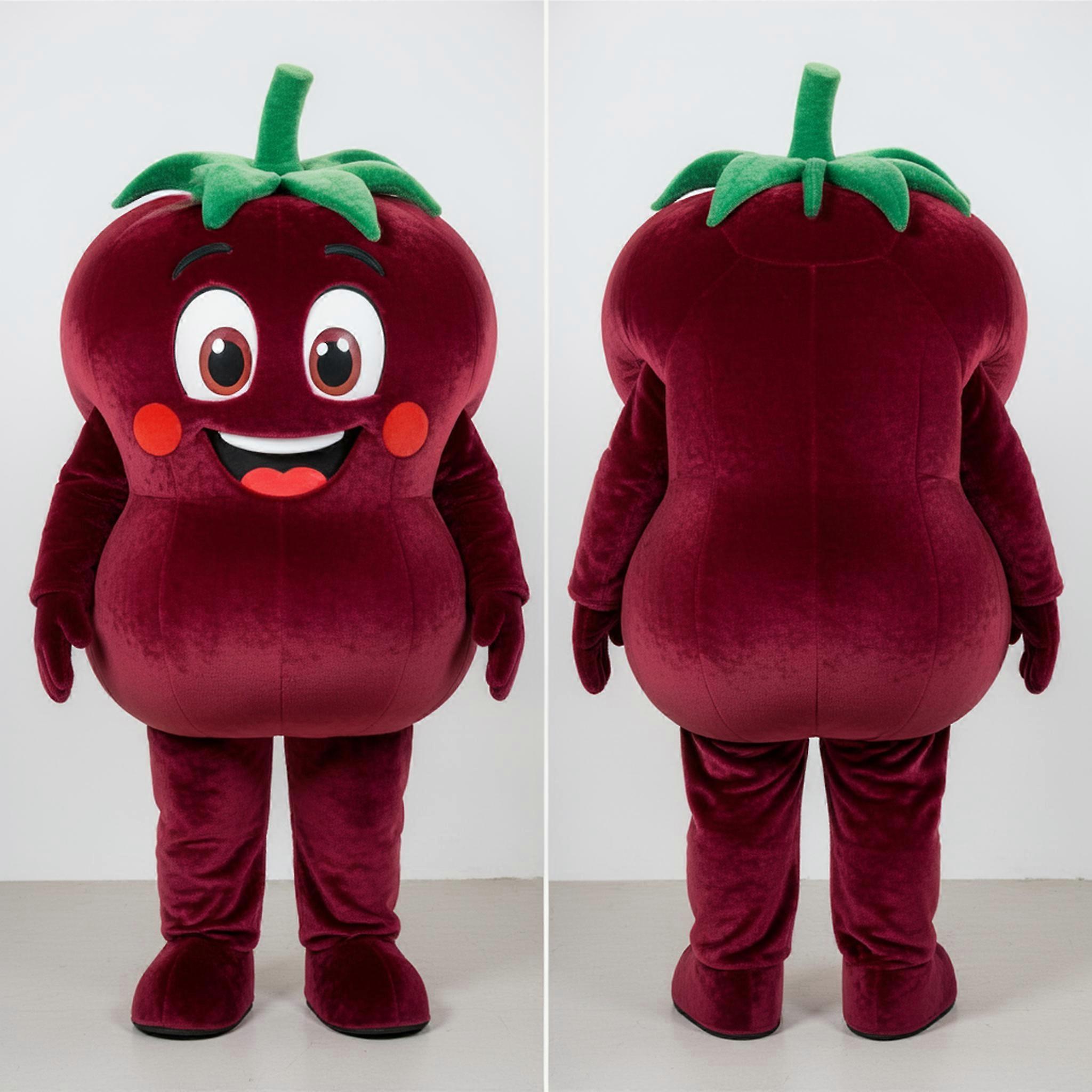 MASTICOT Maroon Plump Tomato Mascot