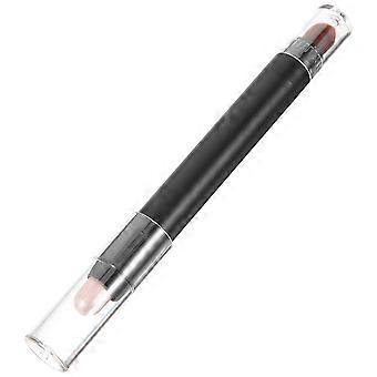 Eye Makeup Stick and Brush for Precision Application 3Pcs Light Brown Set