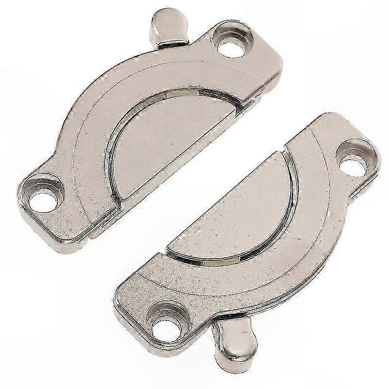 Flat Connector Hardware Accessory, Quick Release Flat Joint Lock Combination Buckle for Dining Tables, Silver, 1 Piece