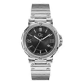 Gc Gents Spirit hopeanvärinen ruostumattomasta teräksestä valmistettu 42 mm:n pukukello Y61002G2MF