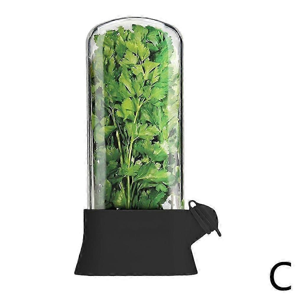 Fresh-Keeping Storage Container for Herbs and Vegetables, Functional Herb Keeper Storage Box