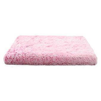 Cat Heating Pad with SelfHeating Technology, Reversible Plush Bed, Washable Cover, Pink and White L