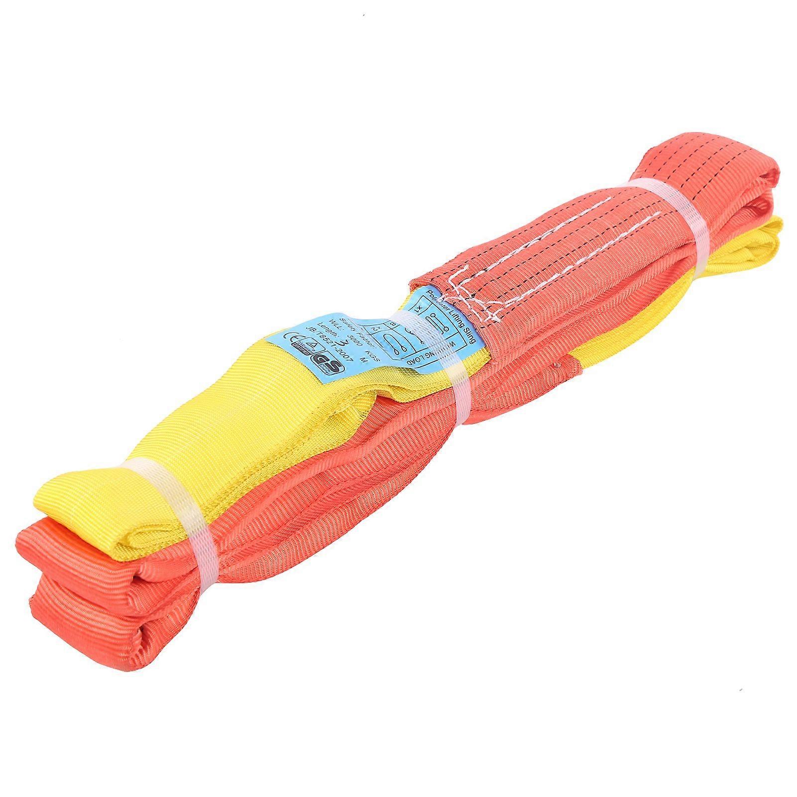 3 tonnes de sangle de levage de levage de sangle multicouche de sangle de polyester robuste sans fin sangles