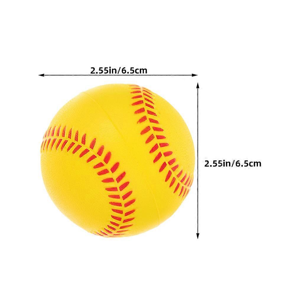 Softball Training Balls PU Sponge Baseballs for Playing 4Pcs Set