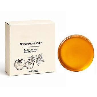 Persimmon Cleansing Bar Soap for Daily Hand and Body Washing with Fresh Skin Feel