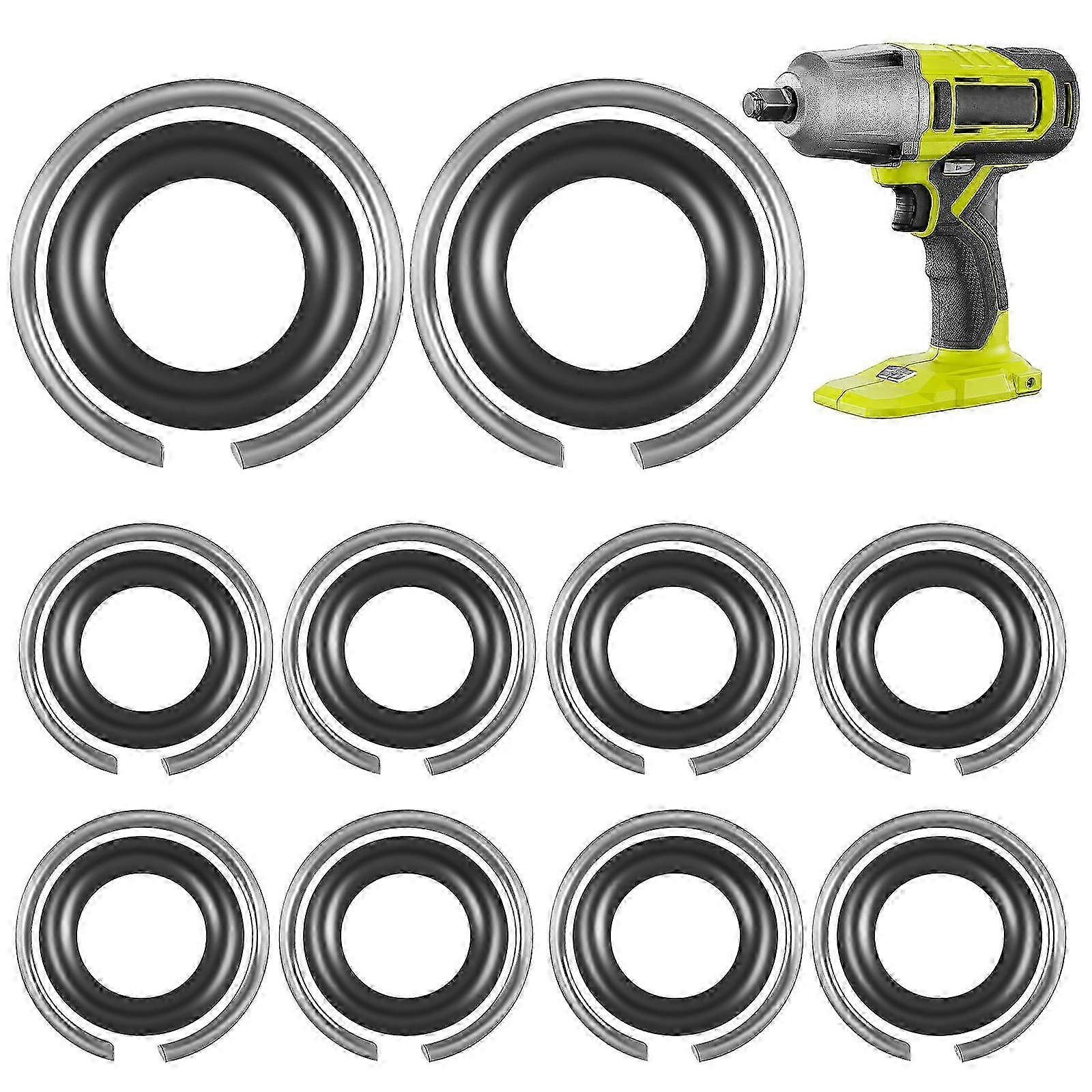 Impact Wrench Socket Retainer Ring Set for Wrench Use 10Sets