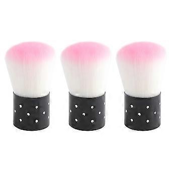 Makeup Brush Manicure Hair Brush for Portable Use 6Pcs Pink Set