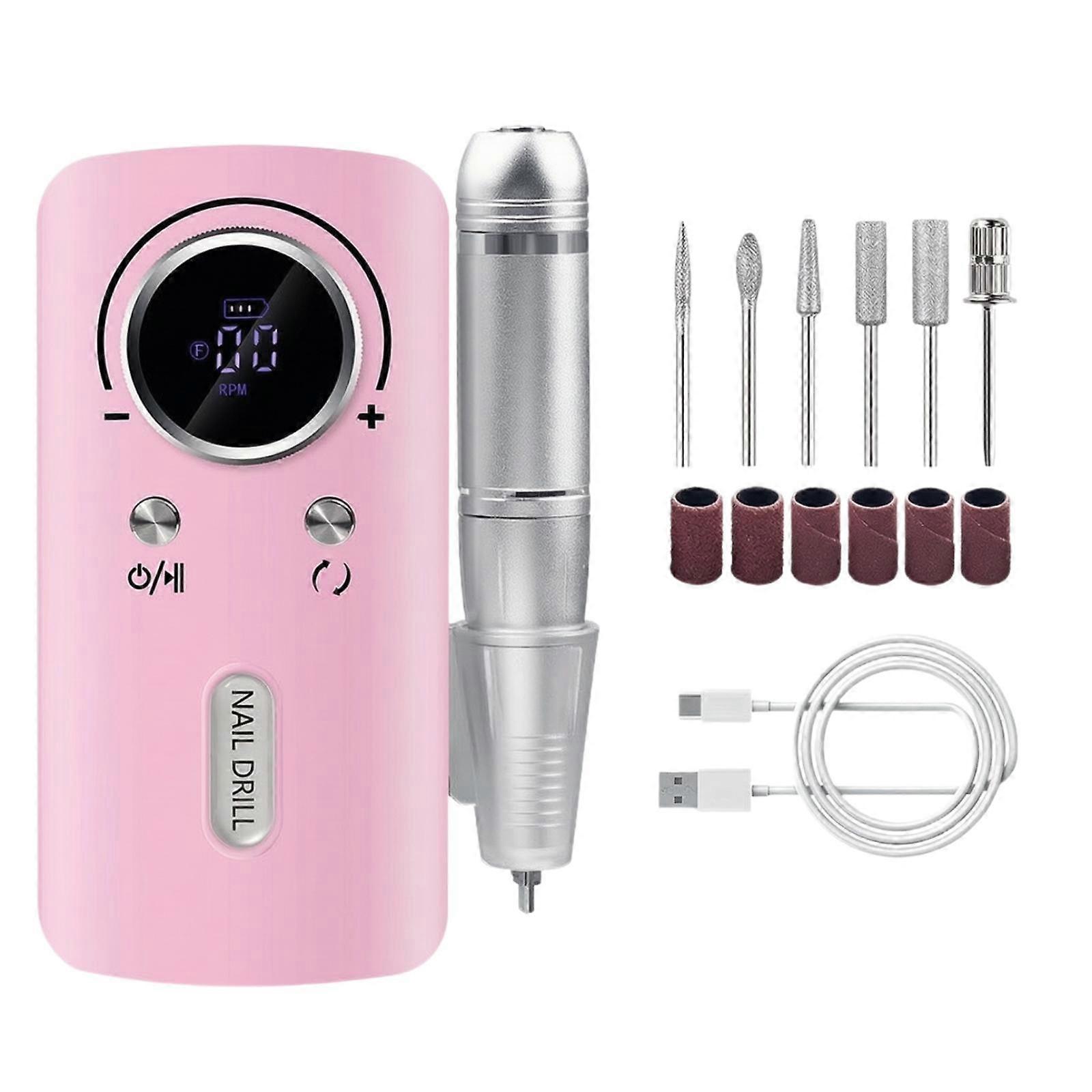 Manicure Machine Adjustable Speed Rechargeable Electric Electric File Reversible