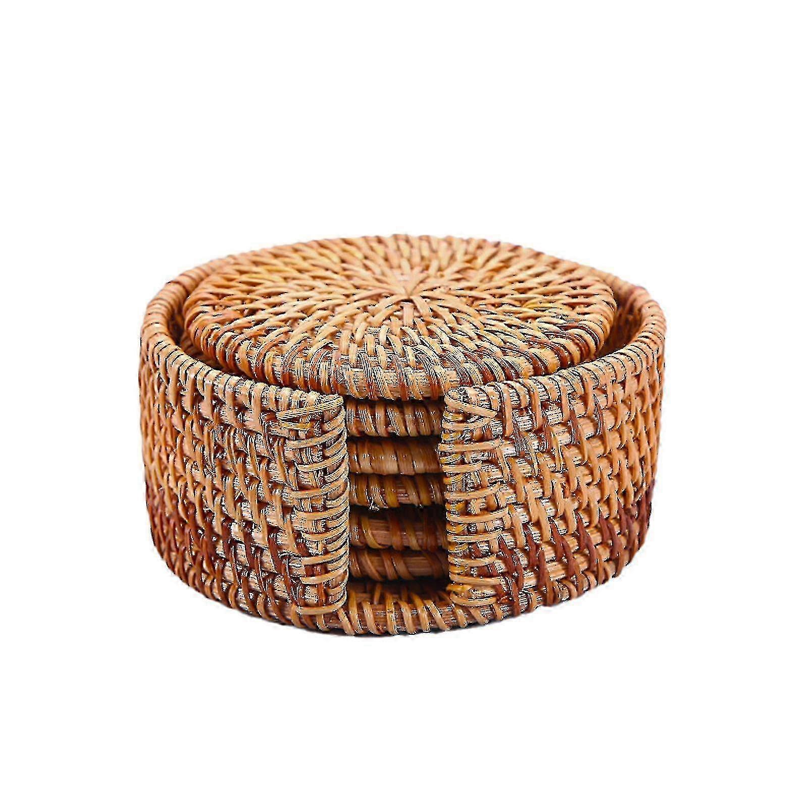 Heat Resistant Rattan Coasters