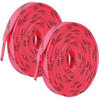Waxed Polyester Roller Skates Laces Pink 108 Inch Flat Colored Ice Skates-brnv