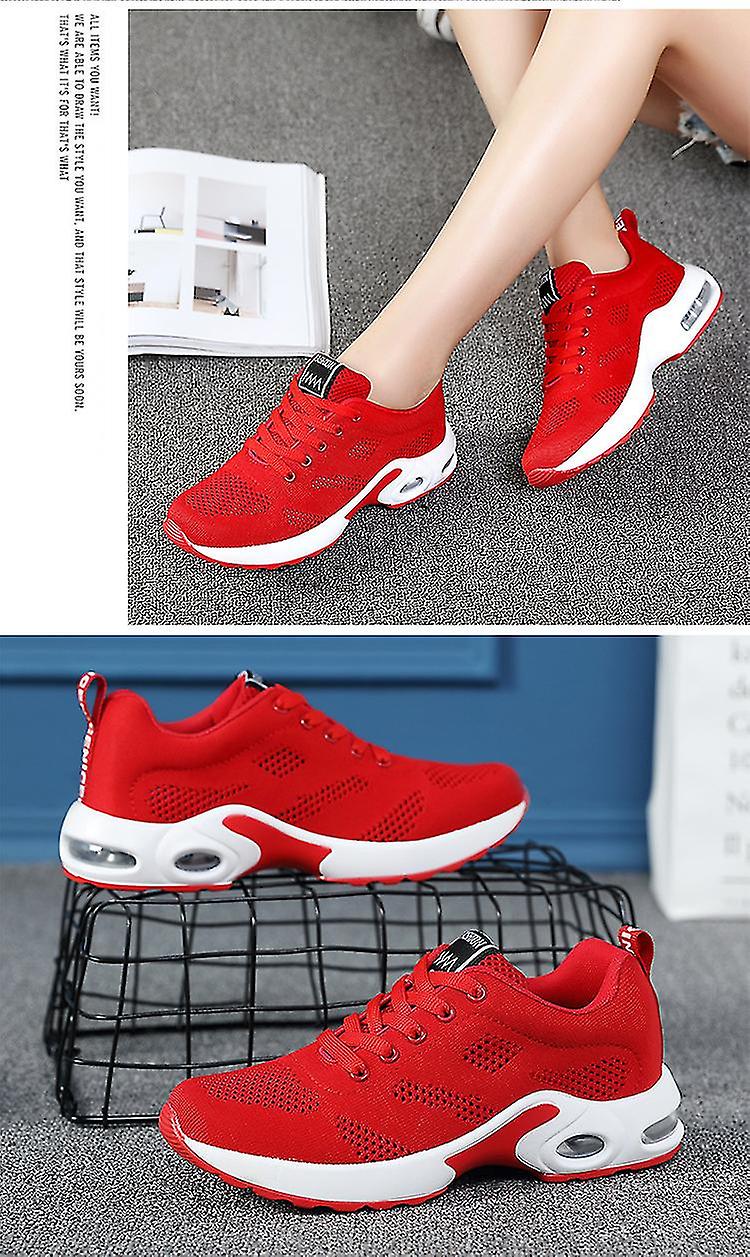 Women's Air Cushion Slip-On Walking Shoes - Mesh Sock Sneakers For Standing, Jazz Dance