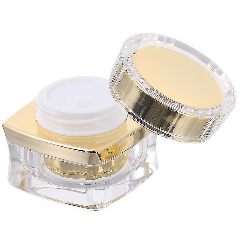 3.4X3.4cmゴールデントラベルボトル&コンテナ1pcクリエイティブクリームディスペンサー化粧品サンプルボックスRefil