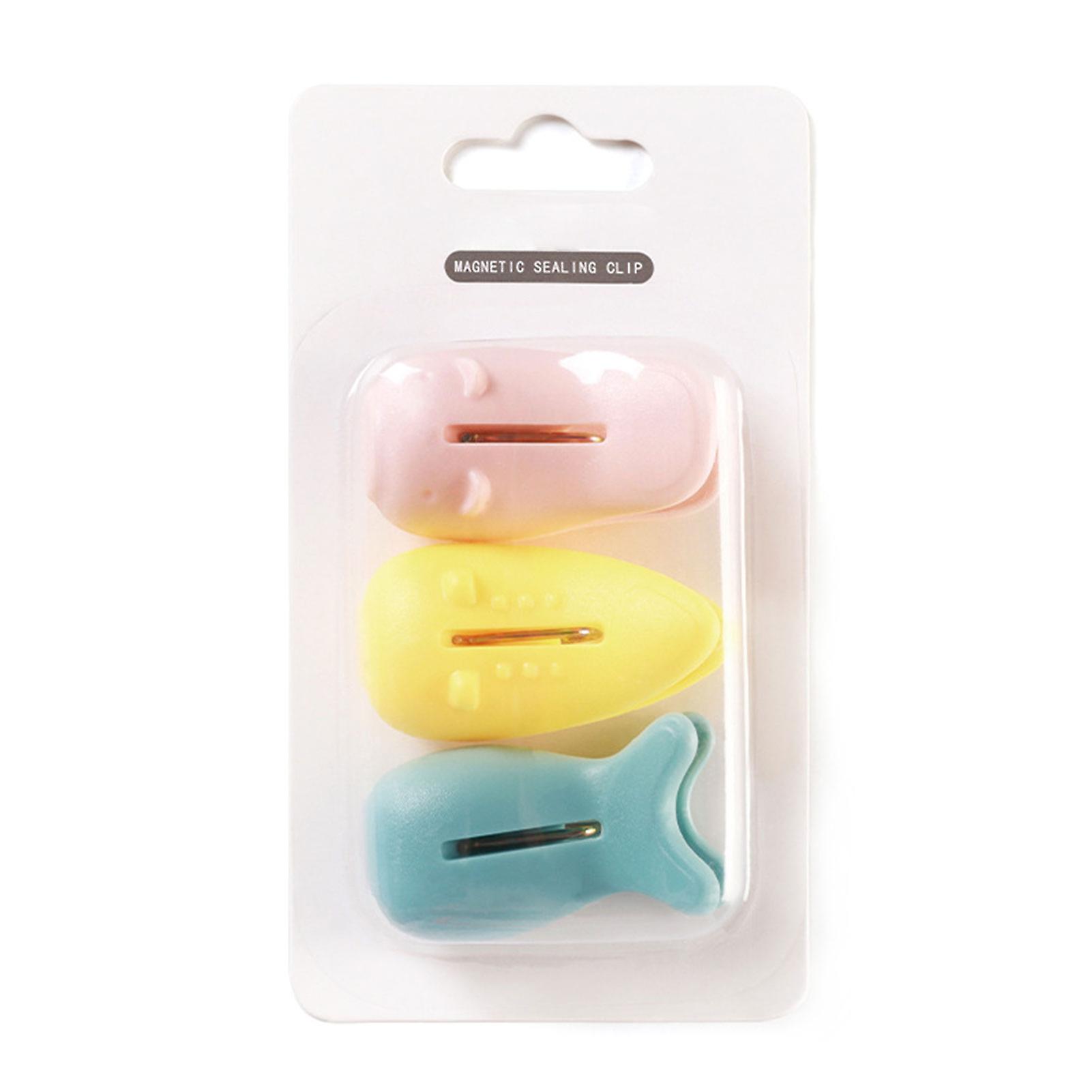 3pcs Kitchen Bag Clips For Food Leak Proof Food Bag Clips For Popcorn Chocolate Nuts