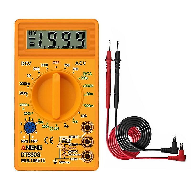 Gold Digital Multimeter Testers Automotive Electrical Peak Transistor Capacitance