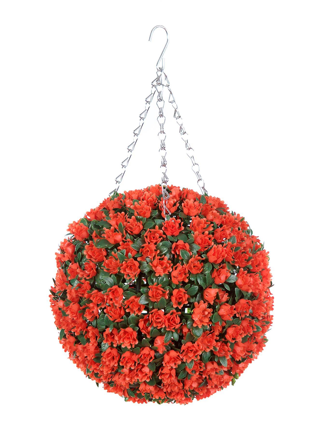 Best Artificial 28cm Orange Rose Ball