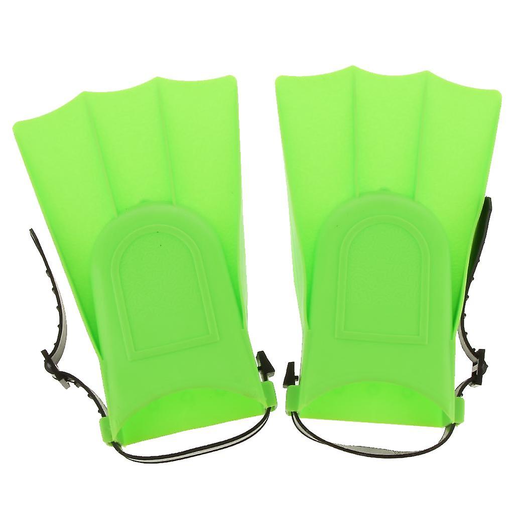Adults Adjustable Flippers  Swimming Diving Learning Tools S Green