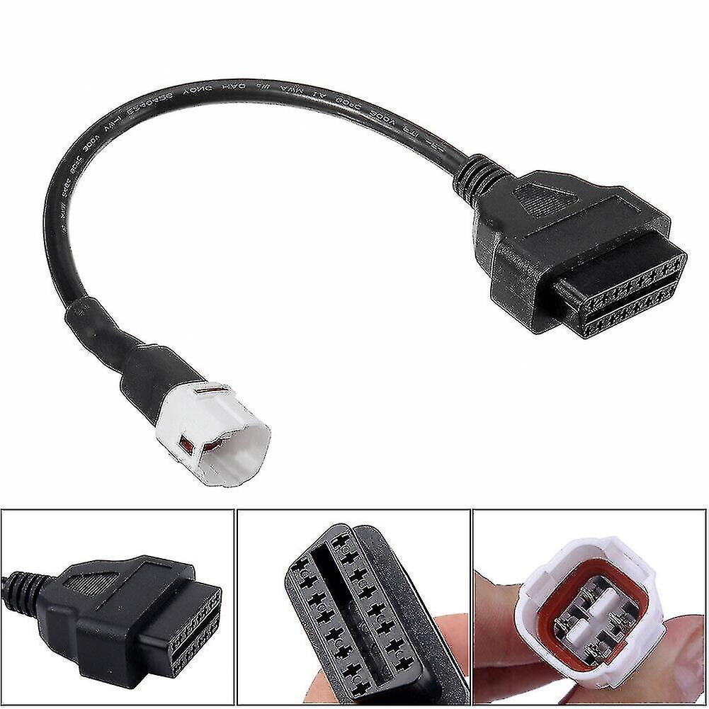 Compatible With Yamaha Motorcycle 3 And 4 Pin Obd2 Fault Code Diagnostic Cable Adapter Tool