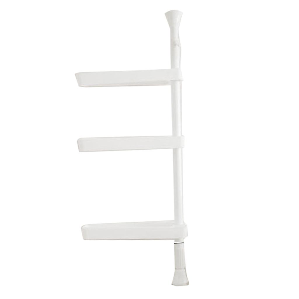 3 Tier Plastic Corner Shelf Punch-free Kitchen Spice Rack Organizer Storage