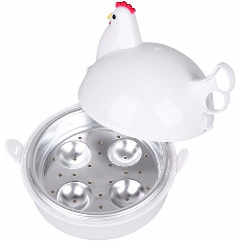 4 Egg Microwave Chicken Shaped Electric Egg Cooker