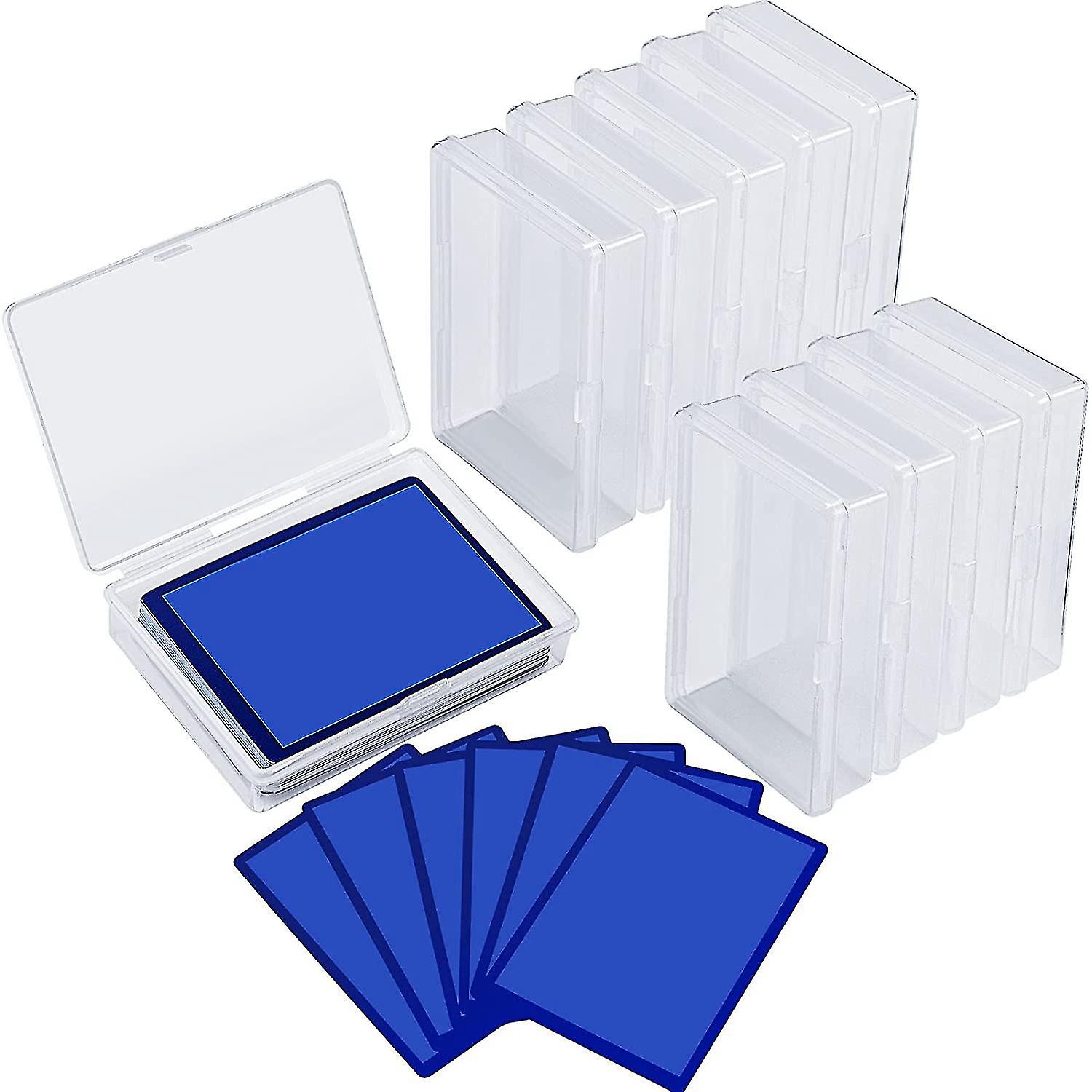 15 Pack Box Trading Card Case Card Storage Organizer Clear Card Case Empty Storage Box For Gaming C