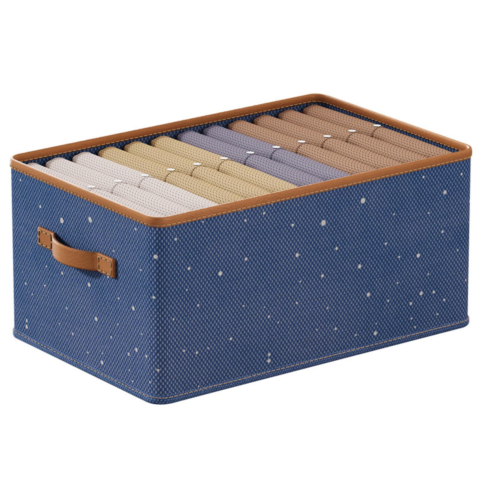 Clothes Stackable Storage Bins Space Saving Organizer Baskets For Shelves Nursery Home Office