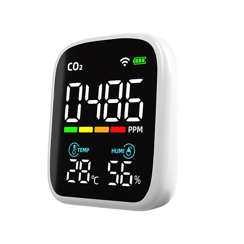 Luchtkwaliteitsmonitor Binnenluchtkwaliteitsmeter detecteert PM2.5 PM-1.0 PM10- HCHO