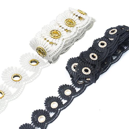 Round Pattern Lace Crochet Trim Ribbon Sewing