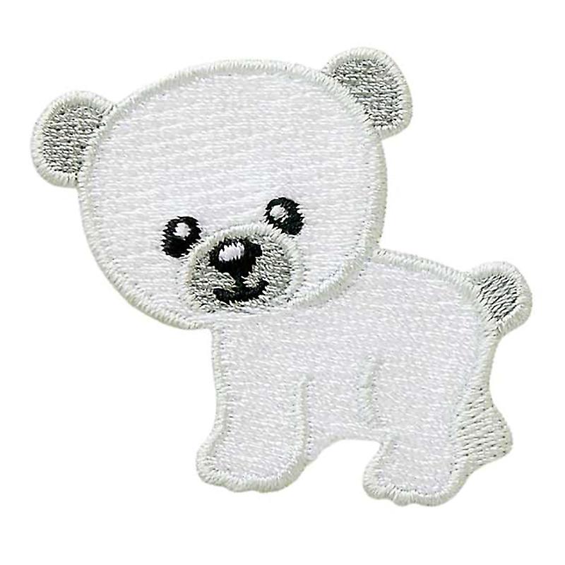 Polar Bear Animal - Patch, Iron-on patch, Iron on, Size: 4.8 x 4.5 cm