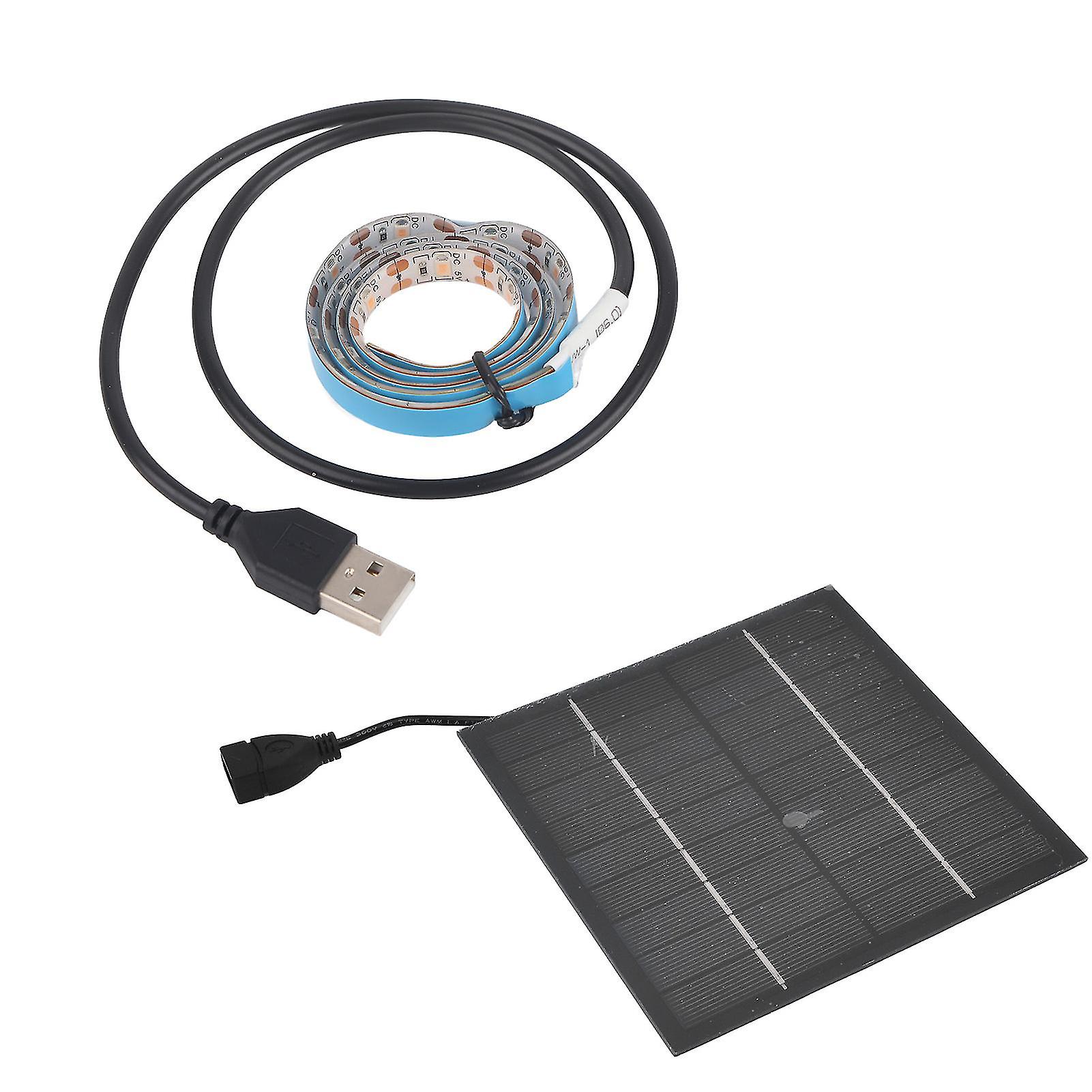 ソーラー植物育成ライトストリップ 環境に優しい 5W LED 高光束 成長促進 ソーラーLED育成ライトストリップ 0.5メートル / 19.7インチ