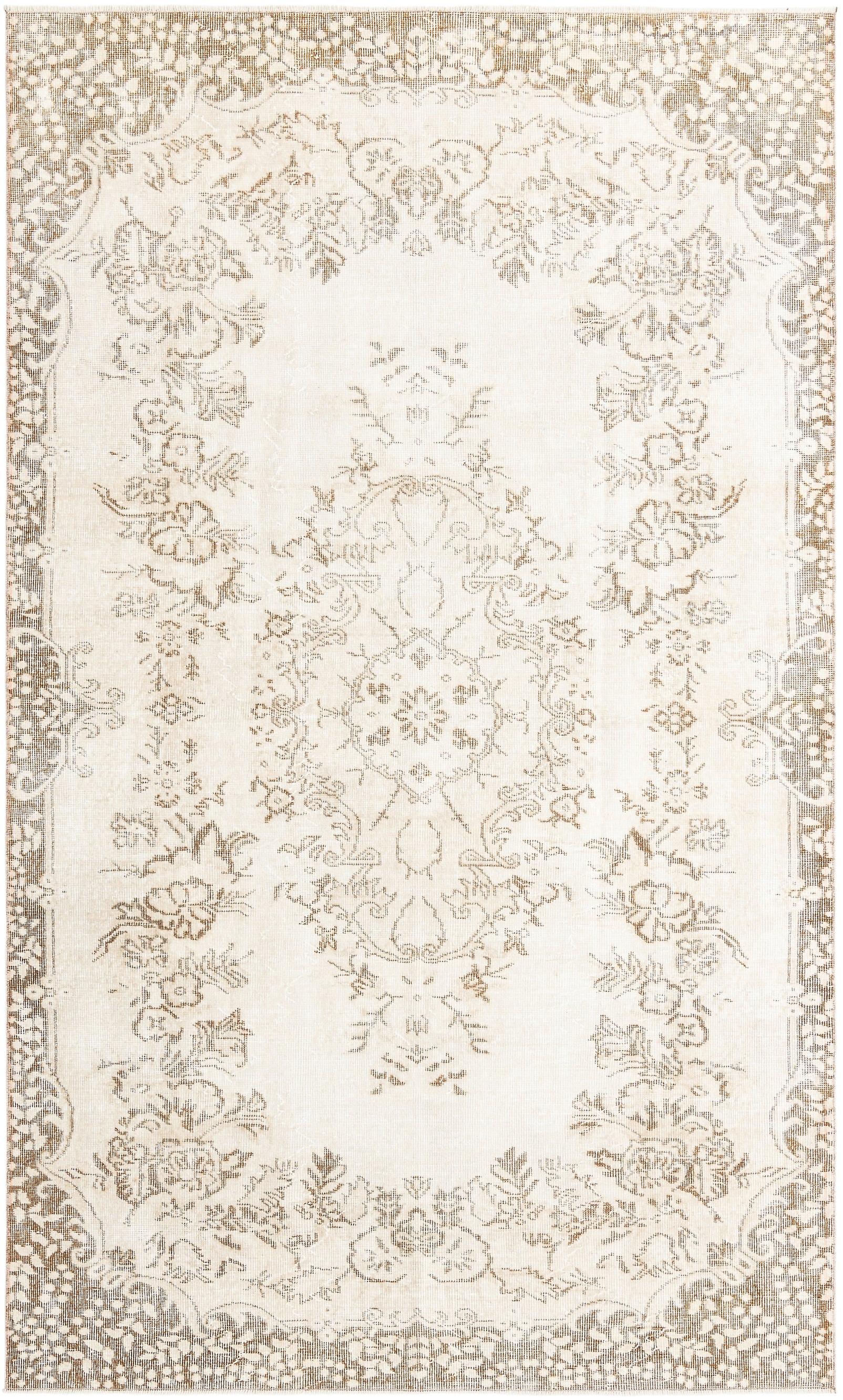 Hadorn Ultra Vintage 173x284 带米色手工制作的火鸡地毯