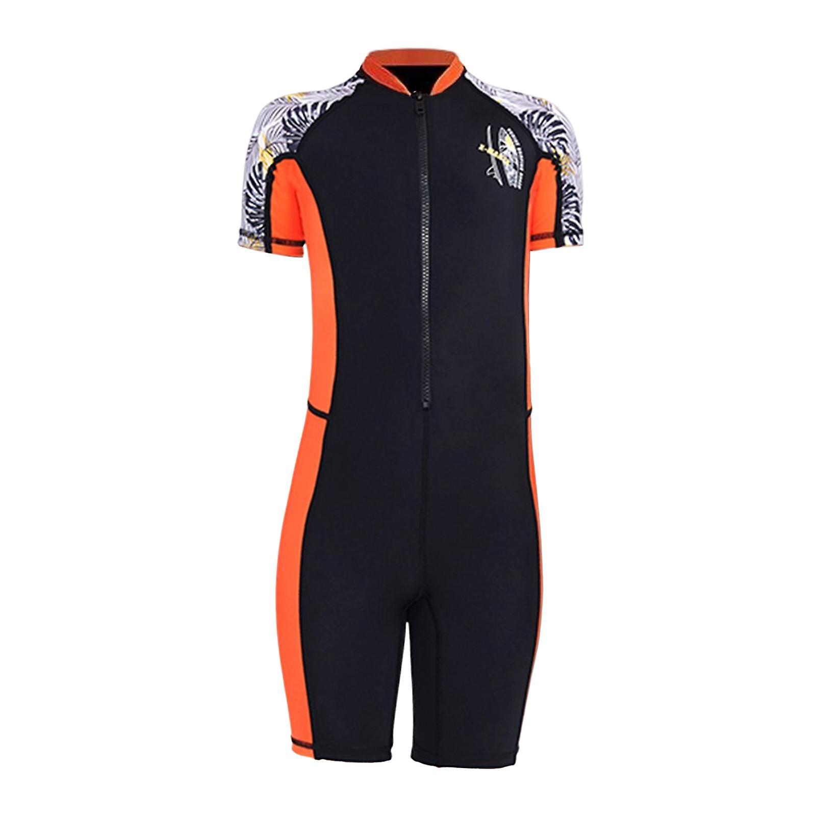 Märkäpuku Uimapuku Uinti Snorklaus Lapsi Lyhythihaiset pojat Tytöt Surffaus Musta ja S