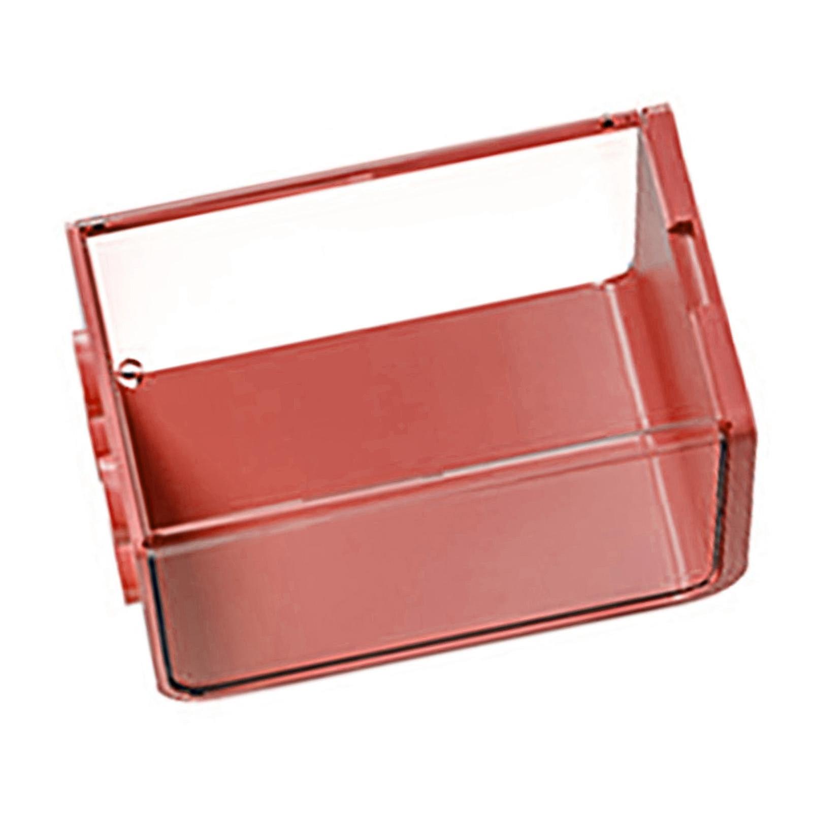 Clear ABS Stackable Doll Display Case for Mini Figures Red