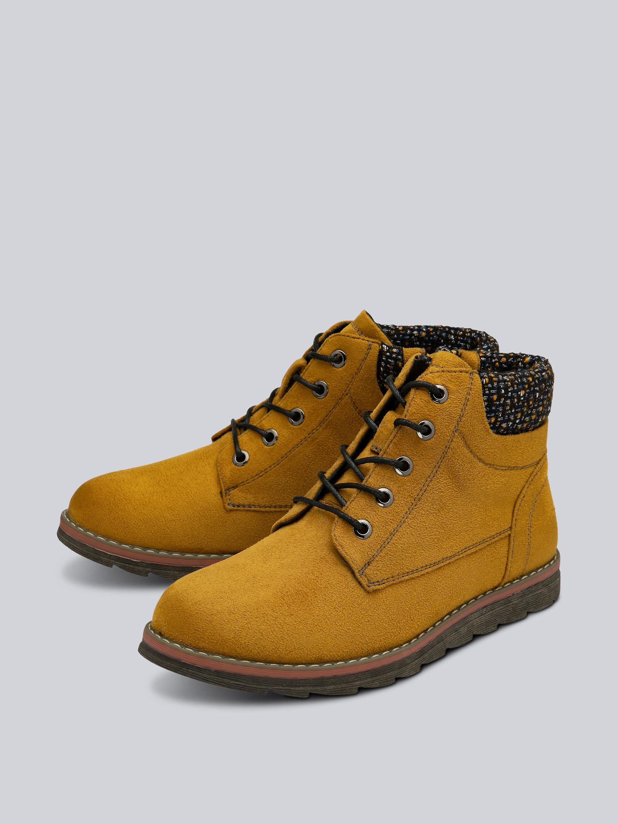 Lotus Drew Ankle Boots in Mustard