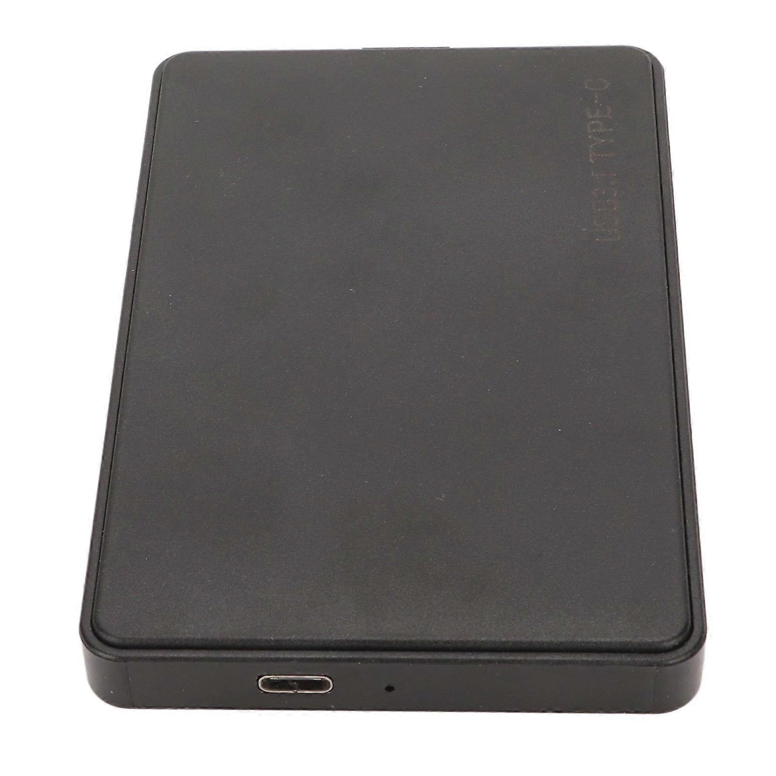 Hard Drive Enclosure 2.5in USB3.1 Type C 10Gbps Transfer ABS Material HDD SSD External Enclosure with LED Indicator 