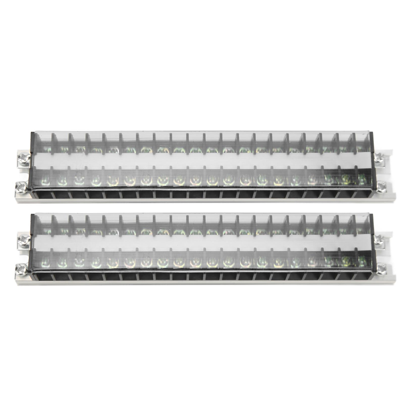 Dual Row Terminal Strip Block - Durable, Rustproof, Dustproof Cover, Easy Installation