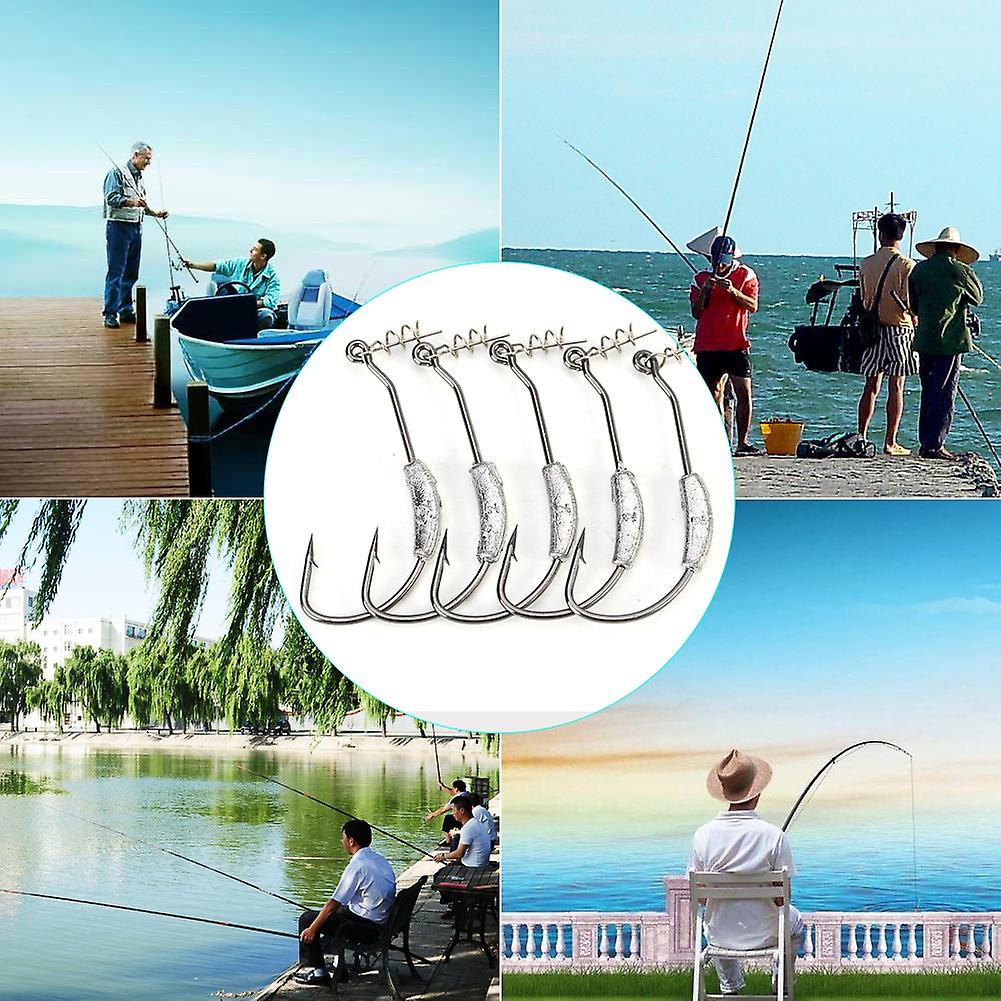 Carp Fishing Hook 26pcs Barbed Sharp Fishing Bait Hooks with Weight Fishing Tackle Accessories Barbed Fishing Hook