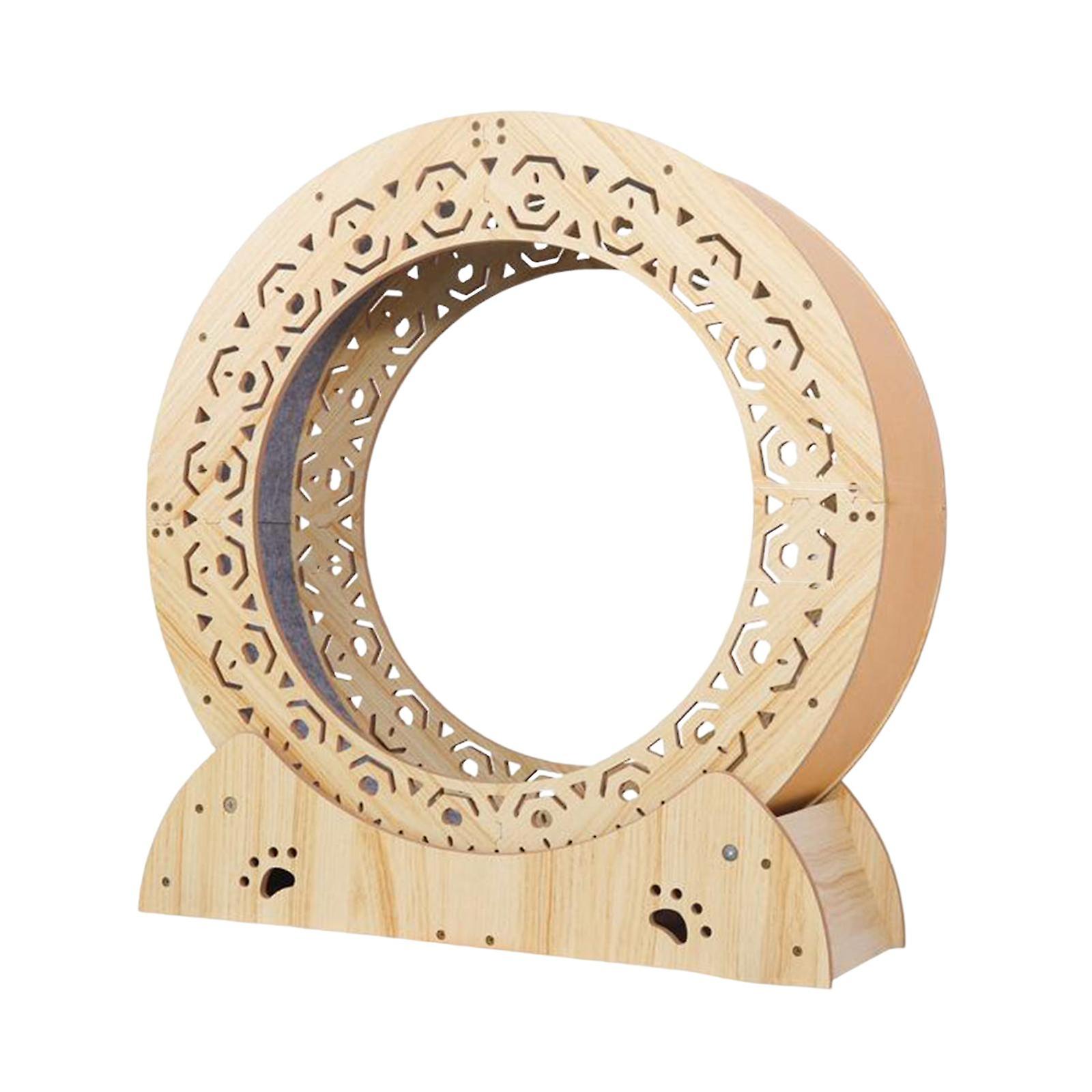 Cat Running Wheel for Indoor Cats Durable Cat Treadmill with Carpeted Runway