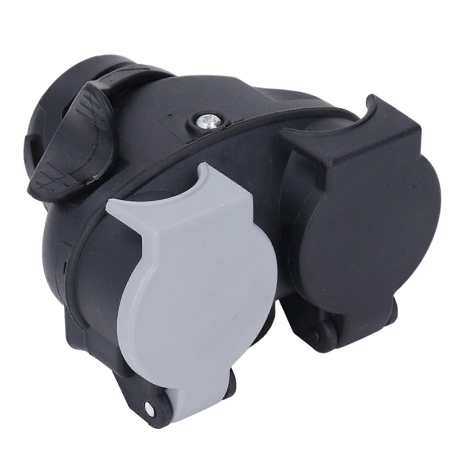 Towing 13 Pin to Dual 7 Pin Adaptor 12V Conversion Plug 12N 12S for Caravan Trailer Fridge Appliance