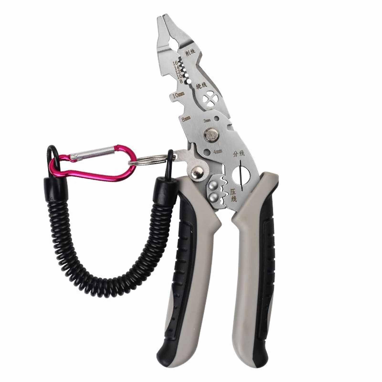 Multipurpose Non-Slip Handle Wire Stripper Portable Cable Wire Crimping Pliers for Wire Cutting