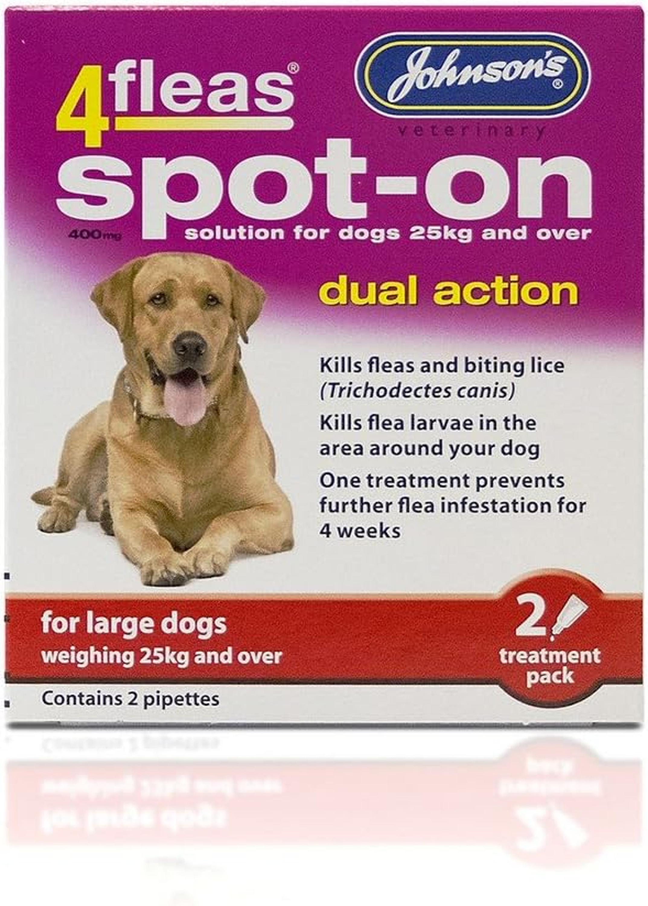Johnson's 4 Fleas Spot On Large Dog 400mg