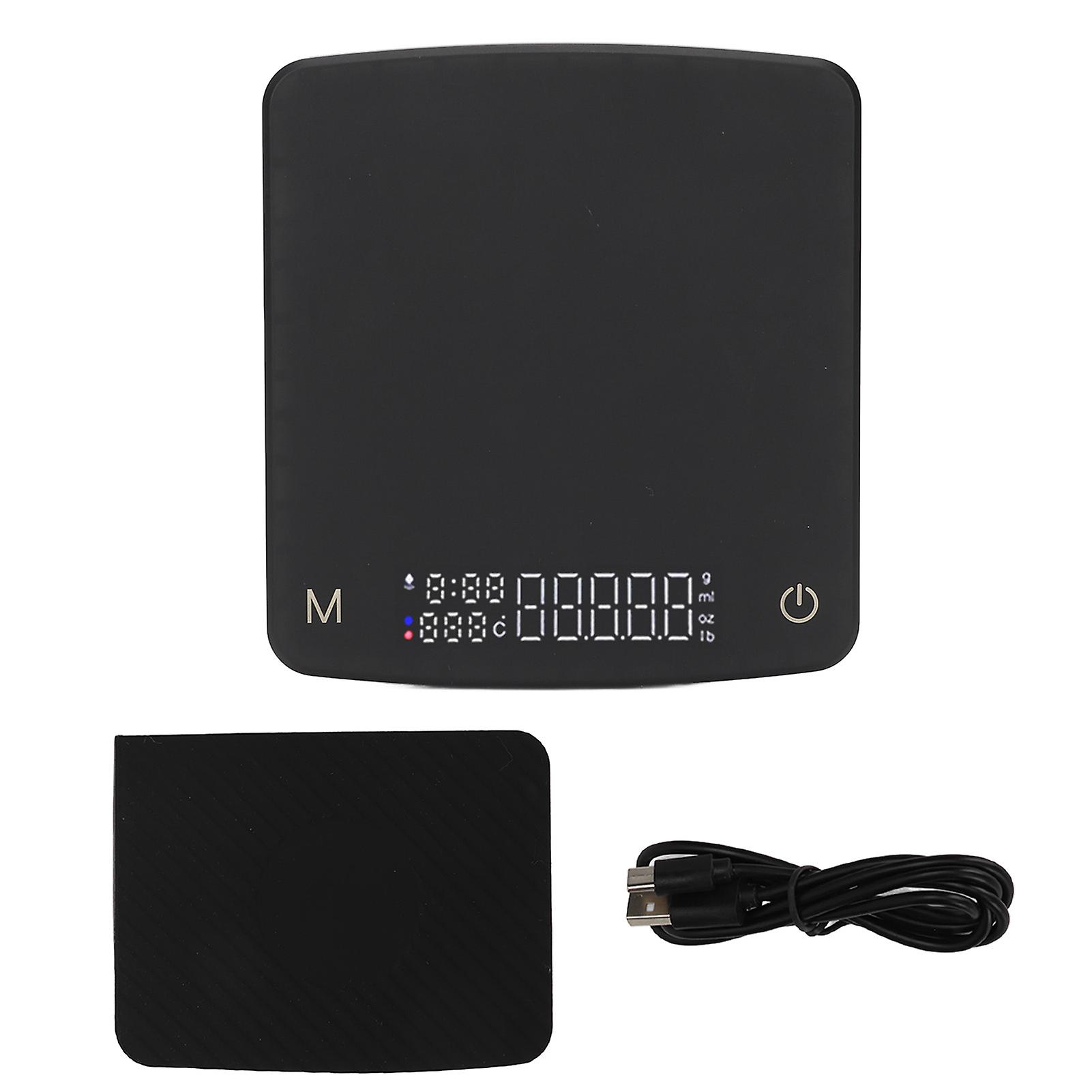 Mini coffee scale, rechargeable and automatic timing