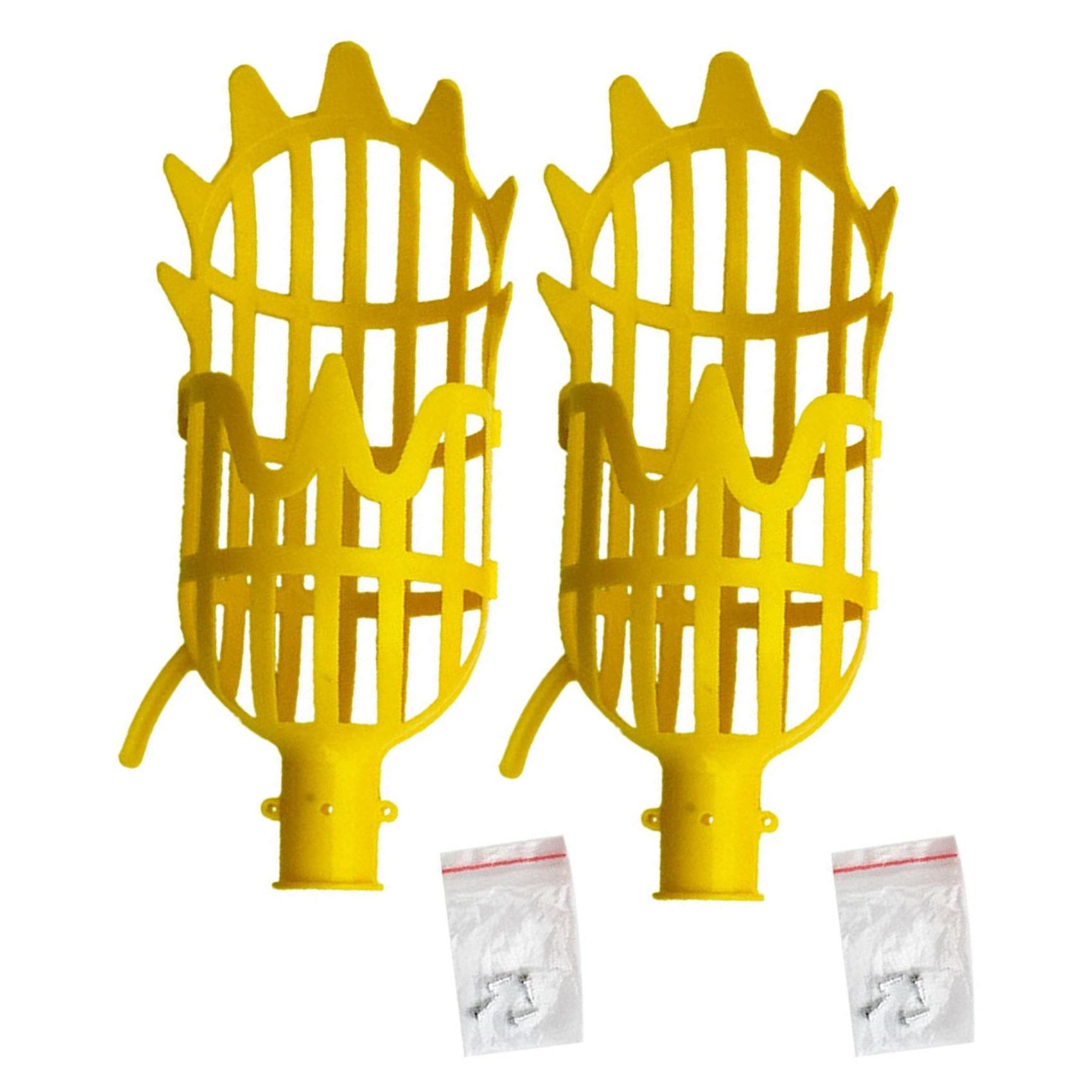 2PCS Fruit Picker Tool Fruit Picker (Head Only Pole Not Included) Fruits Catcher Tree Picker for Fr