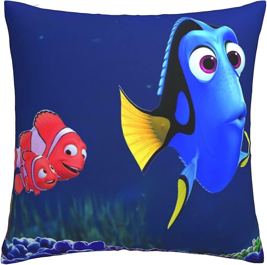 Finding Nemo Soft Cushion Covers 45 X 45 Cm Square Throw Pillowcases Comfy Decorative Throw Pillow Cases Luxury Pillow Cover For Sofa Bedroom With Inv