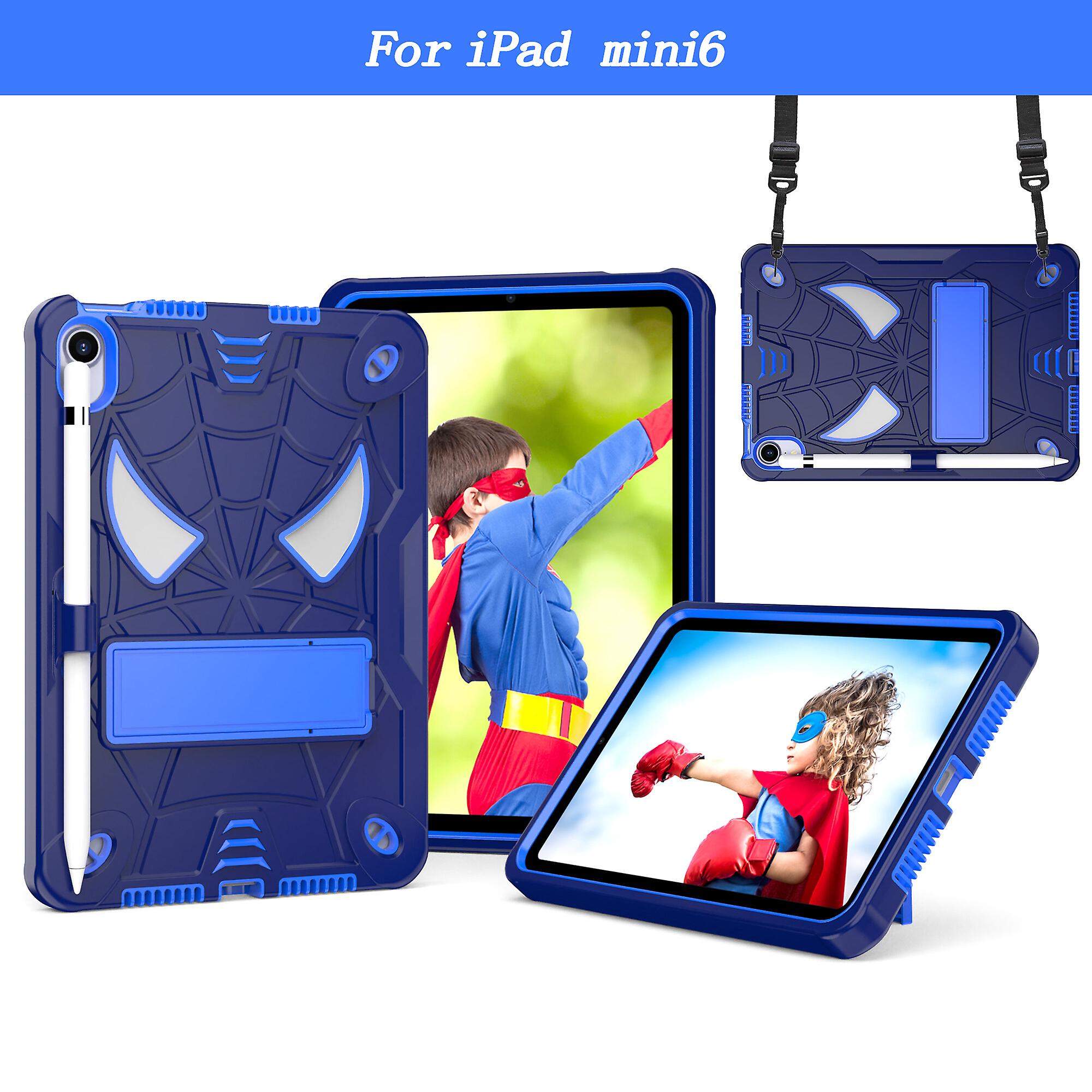 For iPad Mini6 Case with Shoulder Strap and Kickstand