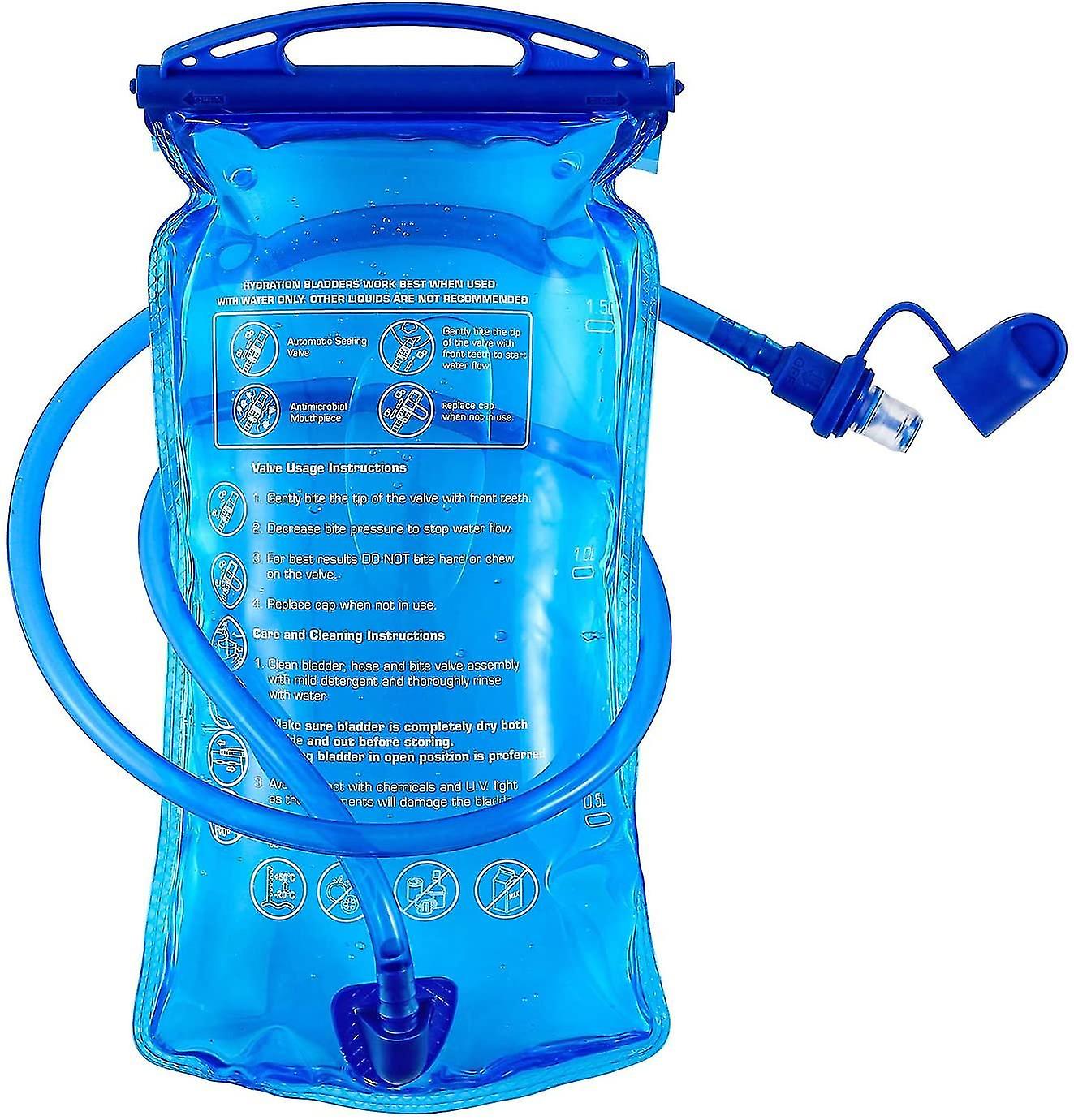 BPA-Free Water Bladder with Large 3L, 2L, and 1.5L Capacity