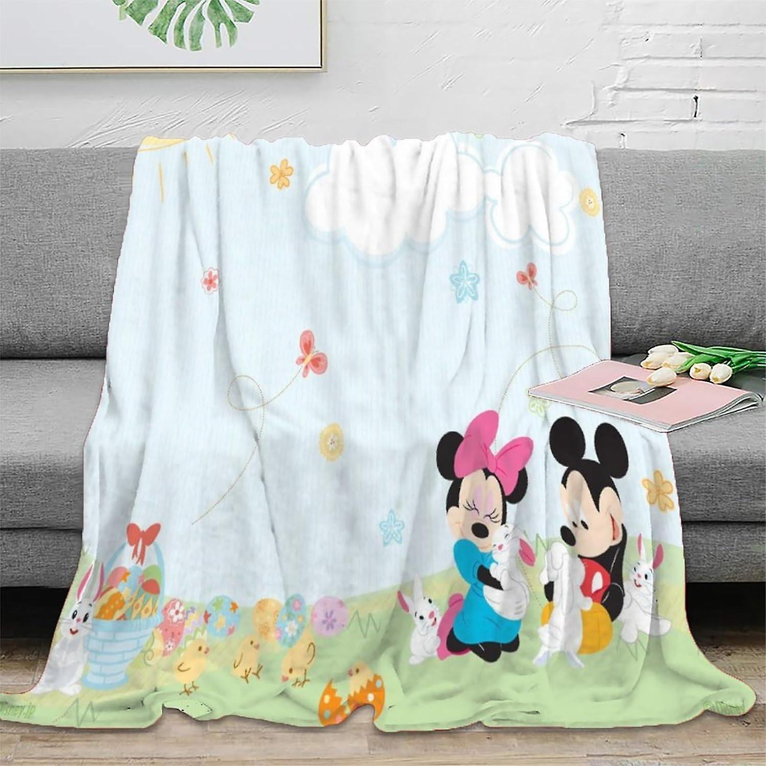 SHAARI Flannel Fleece Bed Blankets,Soft Warm Microfiber Blanket,3D Mickey Mouse Fuzzy Plush Blanket Autumn & Winter Warm Plush Blankets for Bed